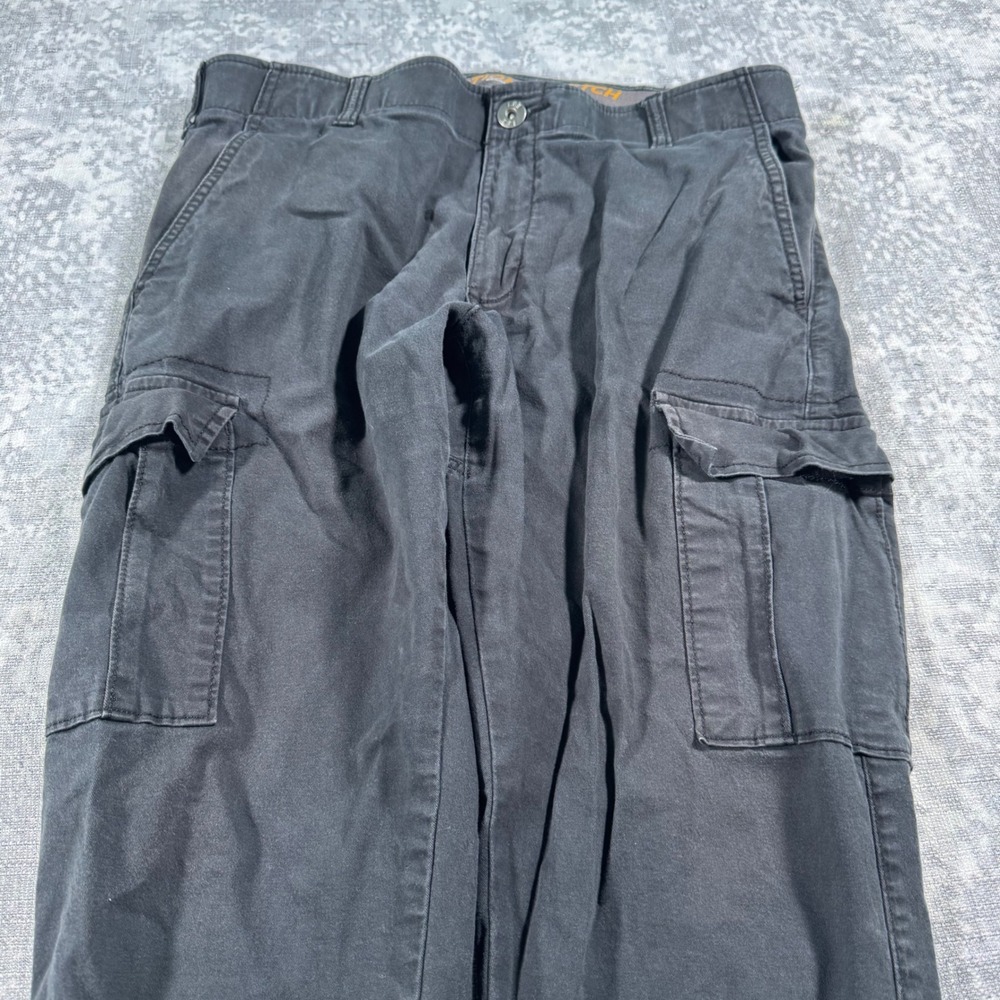 Lee Cargo Pants Mens 36x30 Black Motion Stretch Regular Fit Straight Leg Utility - Picture 4 of 10